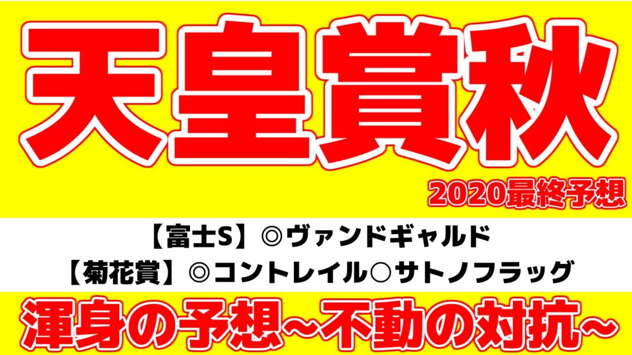 天皇賞秋 最終予想